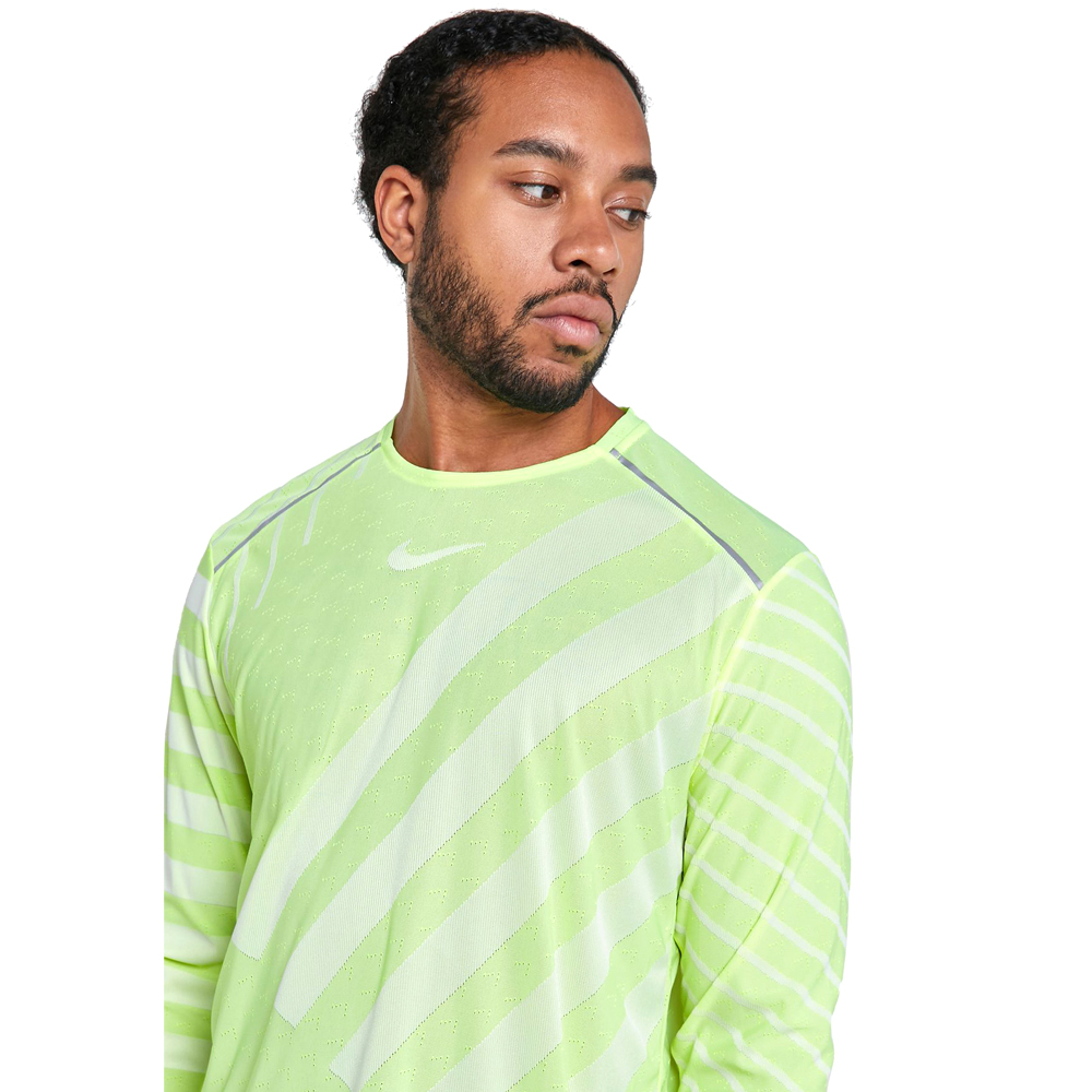 Hanorac pt bărbați Nike M NK TECH KNIT COOL LS NV L Verde deschis photo 4